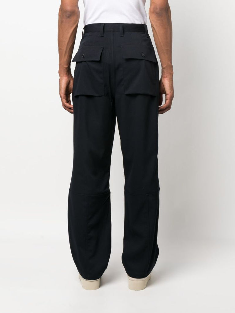 Blue Grant Flap Pocket Cargo Trousers