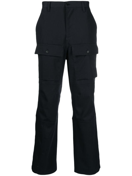 Blue Grant Flap Pocket Cargo Trousers