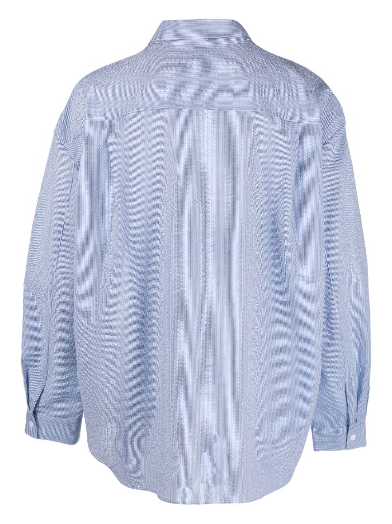 Blue Pinstripe Cotton Shirt