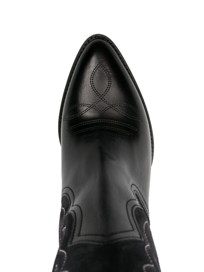 Black Liela 60 Knee-high Leather Boots