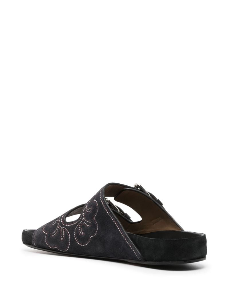 Black Lennyo Suede Sandals