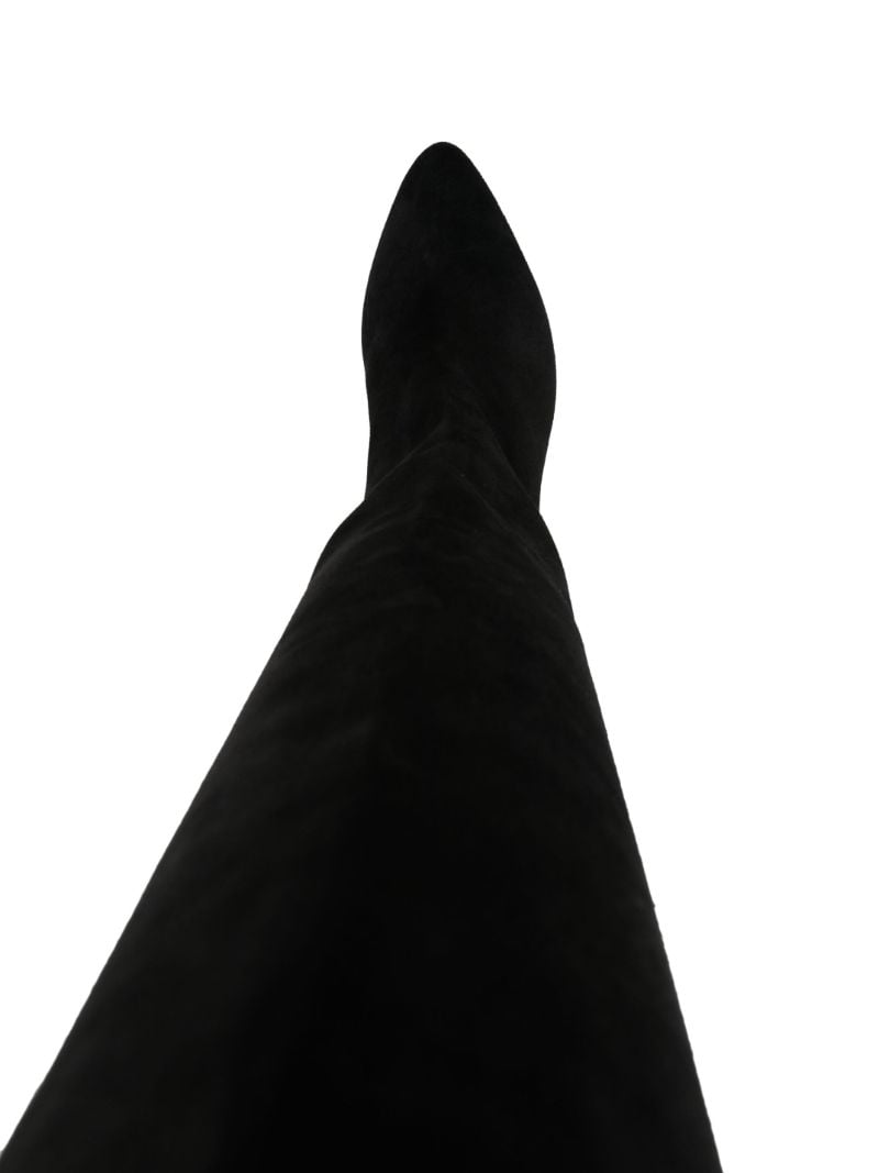 Black Lispa 75 Knee-high Suede Boots