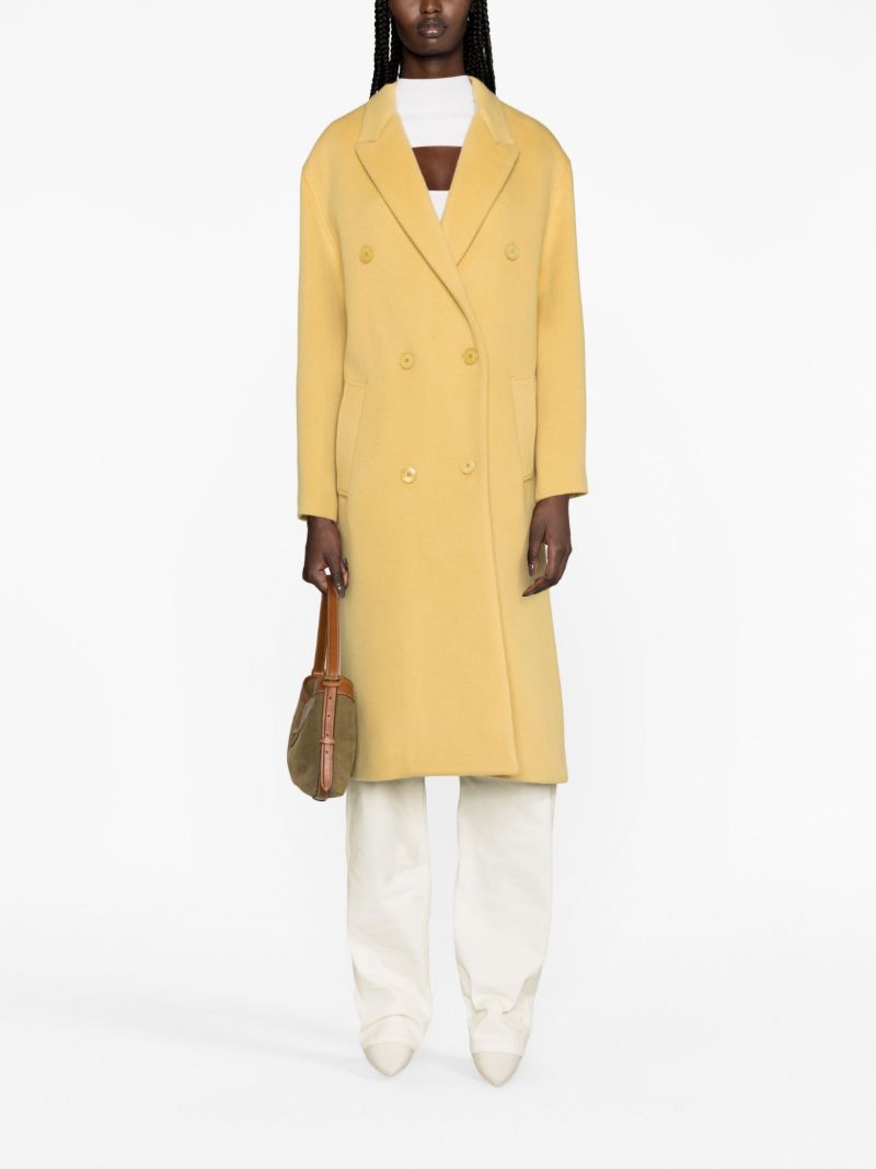 Yellow Theodore Double-breasted Coat