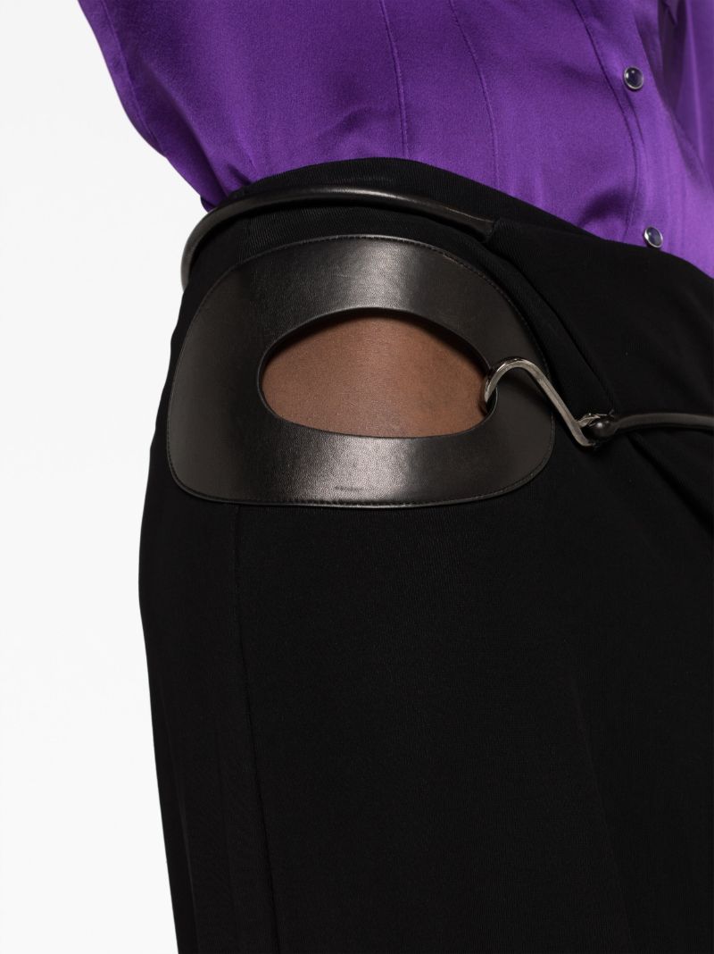 Black Wide Leg Wrap Pants