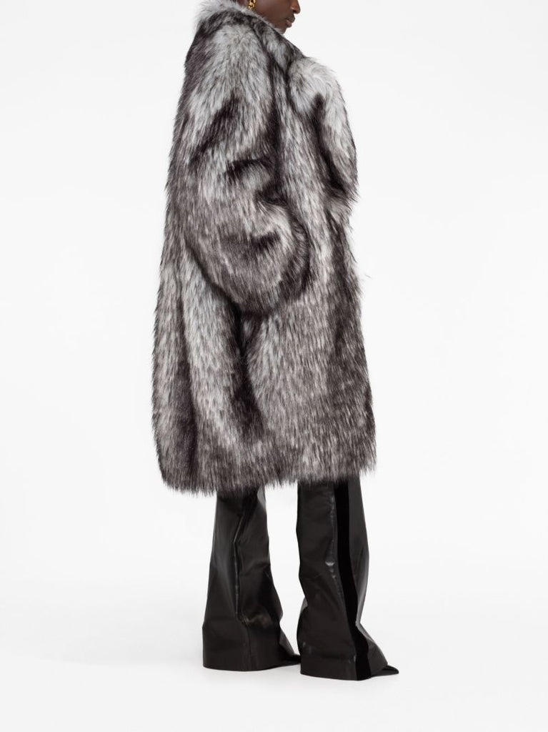 Grey Faux Fur Jacket