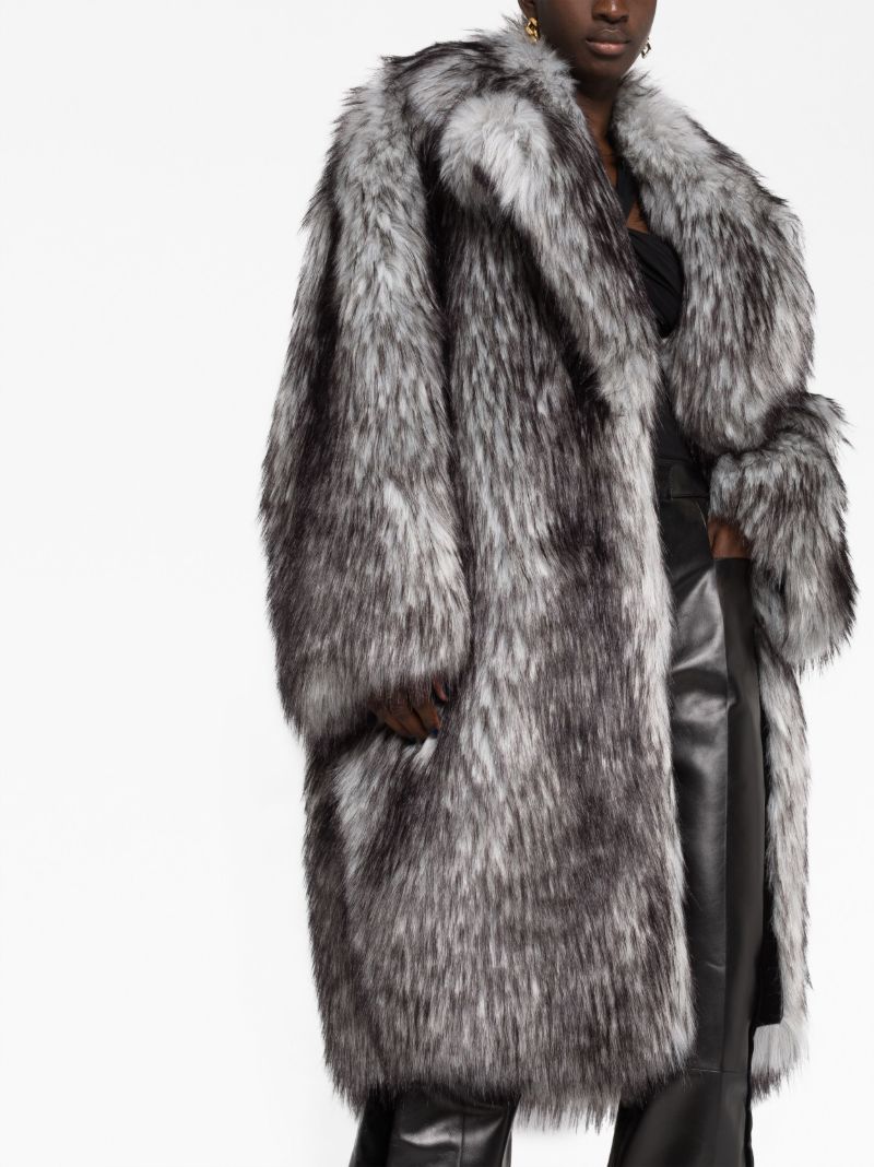 Grey Faux Fur Jacket