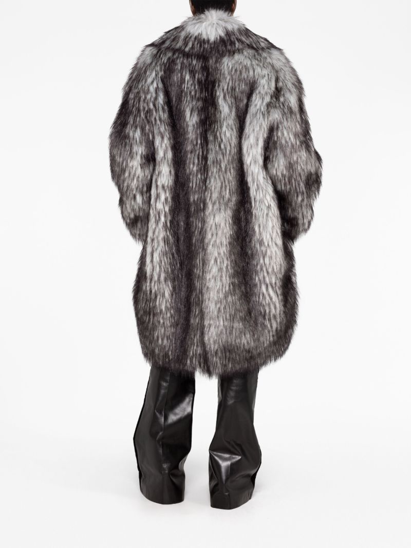 Grey Faux Fur Jacket