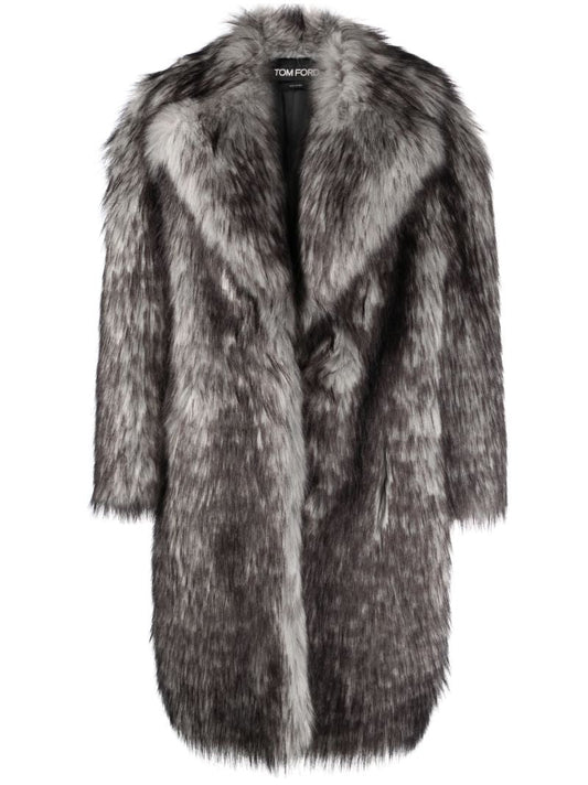 Grey Faux Fur Jacket