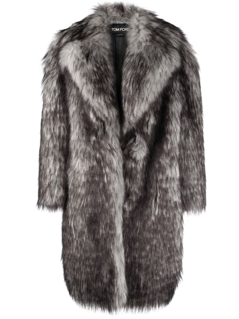 Grey Faux Fur Jacket