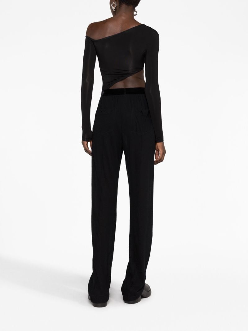 Black Cashmere Track Pants