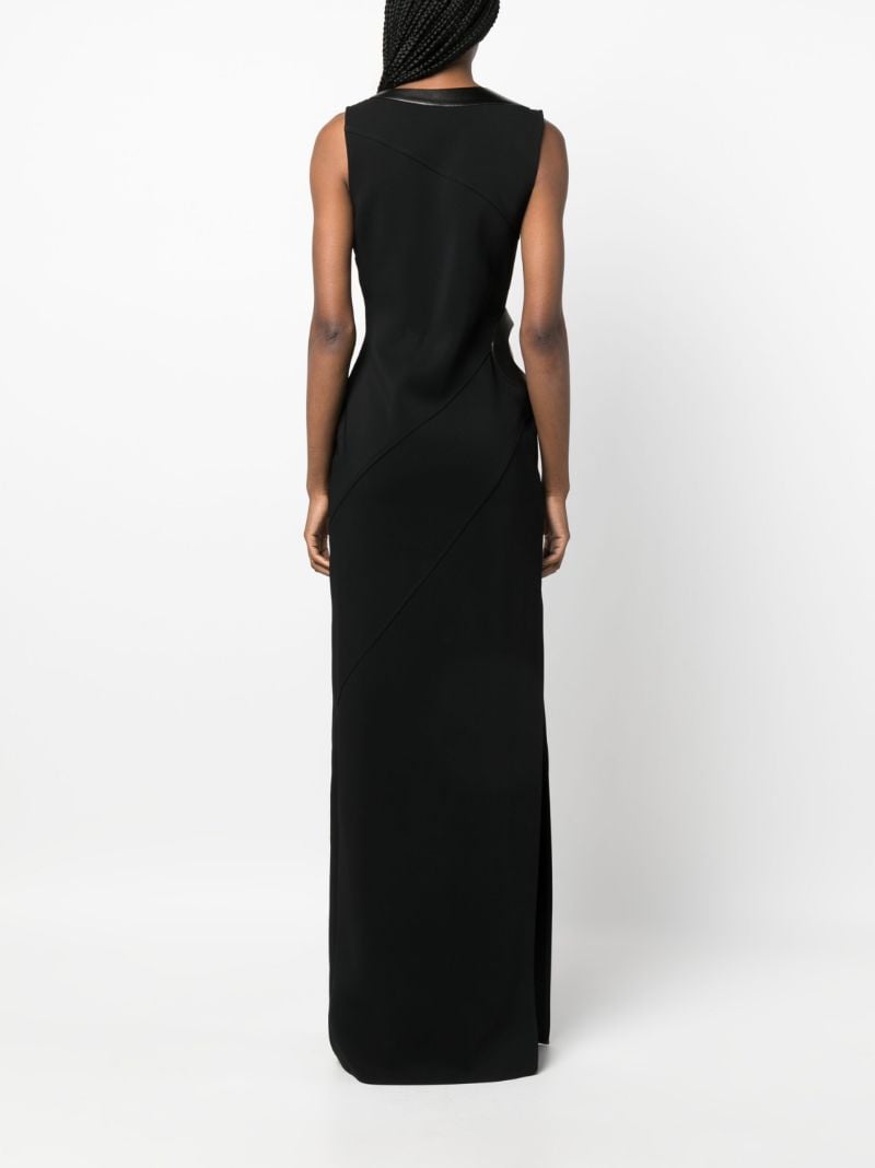 Black Cut-out Sleeveless Gown