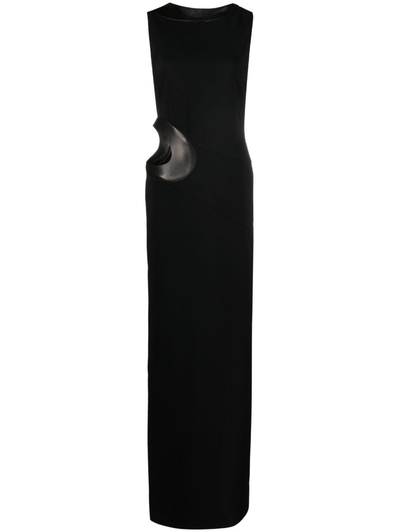 Black Cut-out Sleeveless Gown
