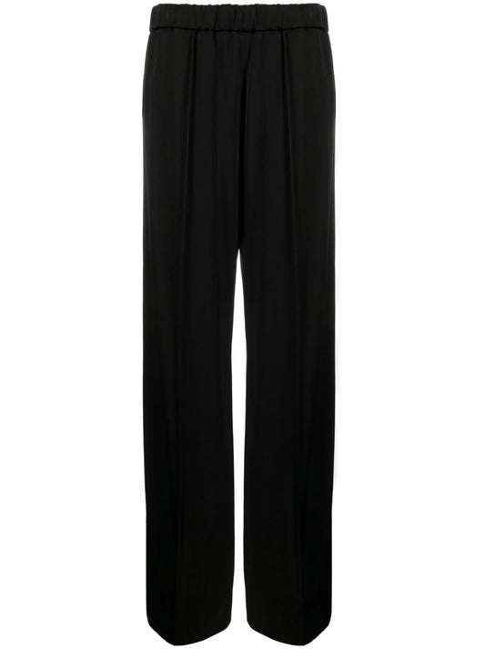 Black Wide Leg Track Pants