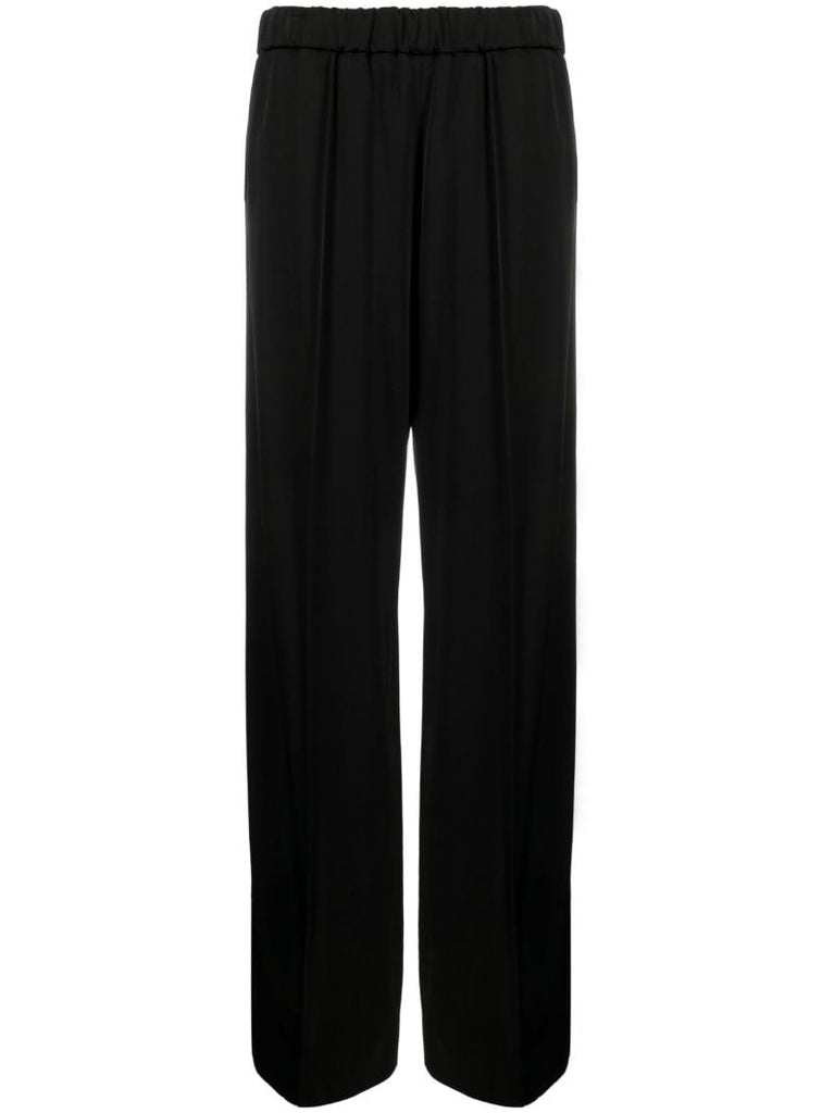 Black Wide Leg Track Pants