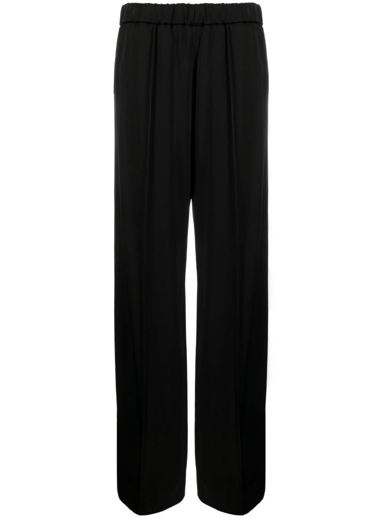 Black Wide Leg Track Pants