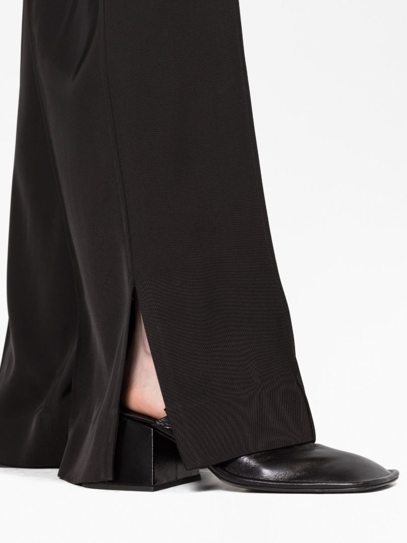 Black Wide Leg Track Pants