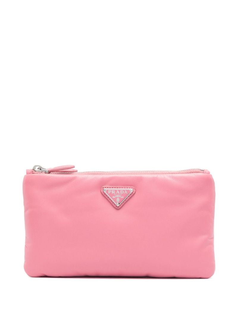 Pink  Triangle-logo Pouch