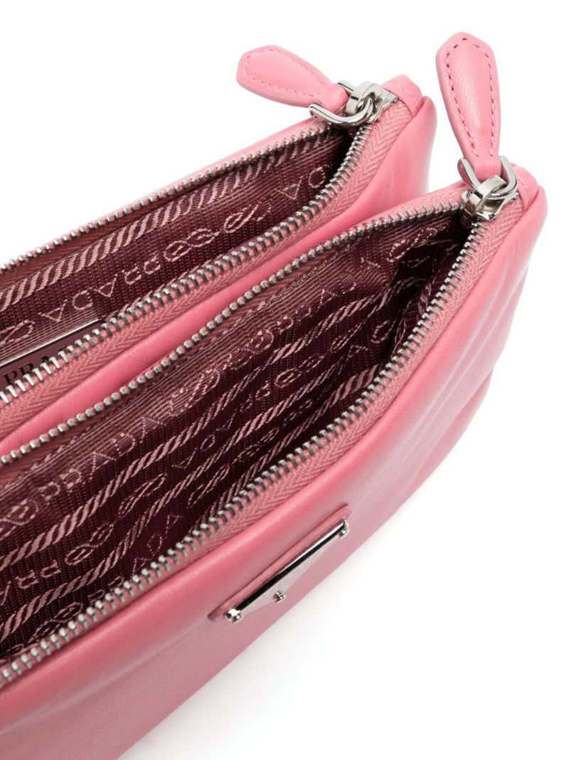 Pink  Triangle-logo Pouch
