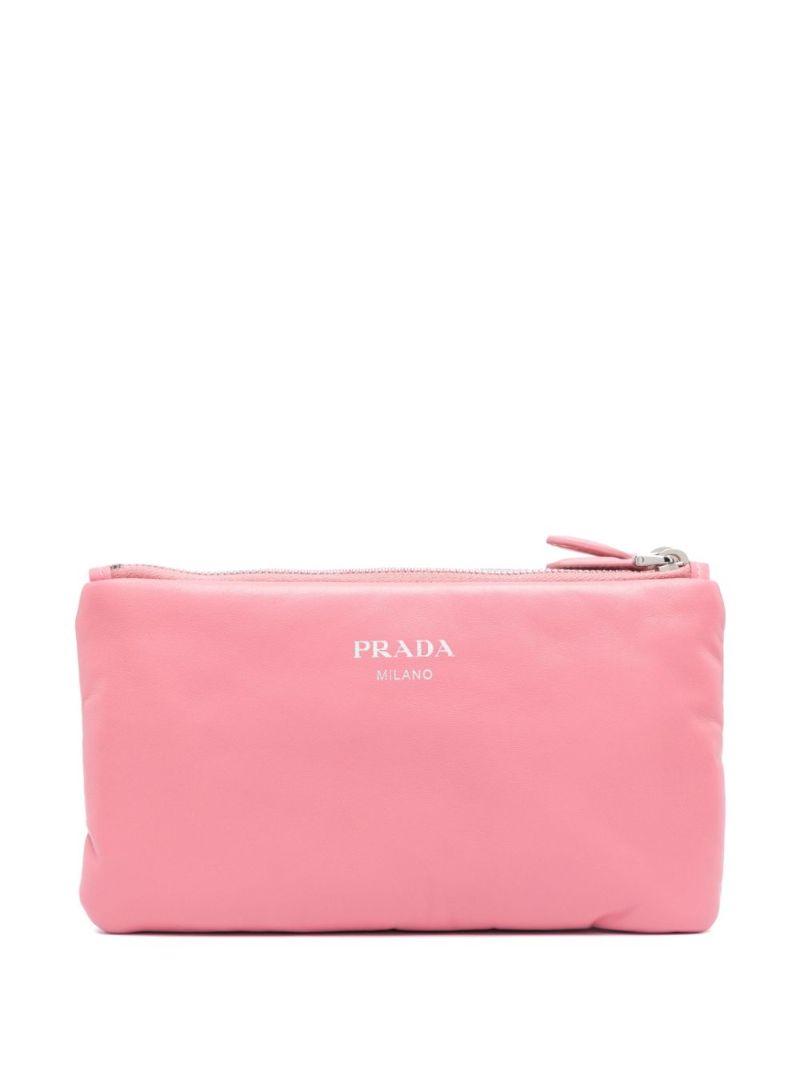 Pink  Triangle-logo Pouch