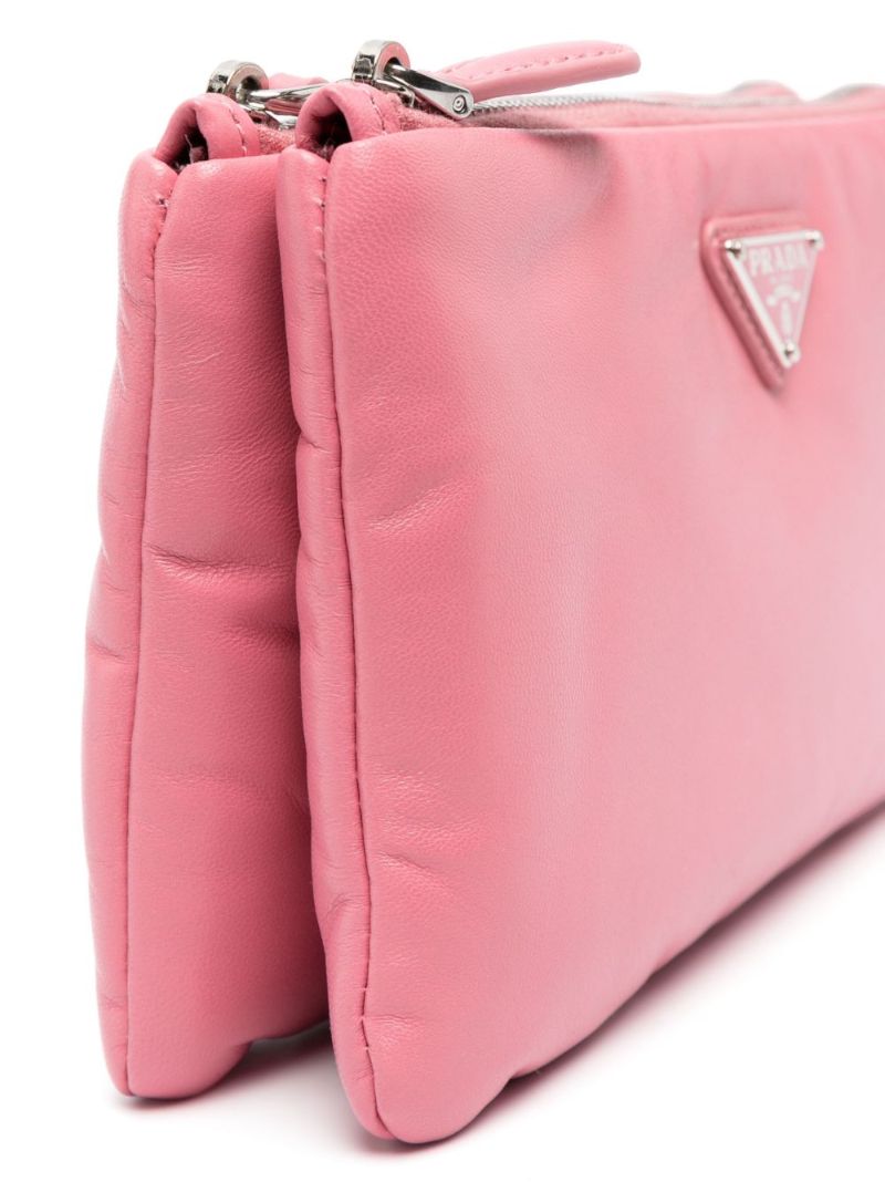 Pink  Triangle-logo Pouch