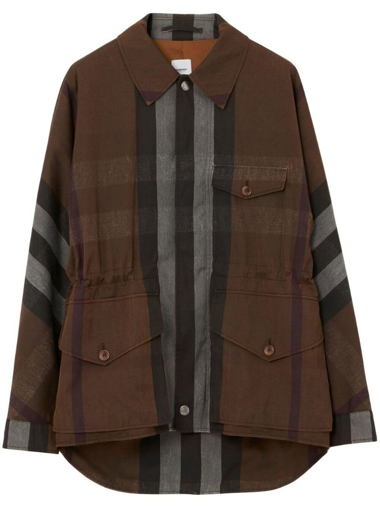Brown Check Field Jacket
