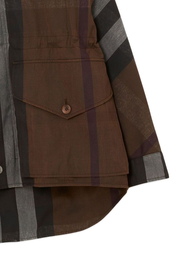 Brown Check Field Jacket