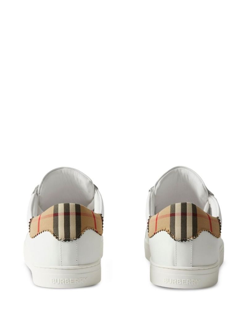 White House Check Low-top Sneakers