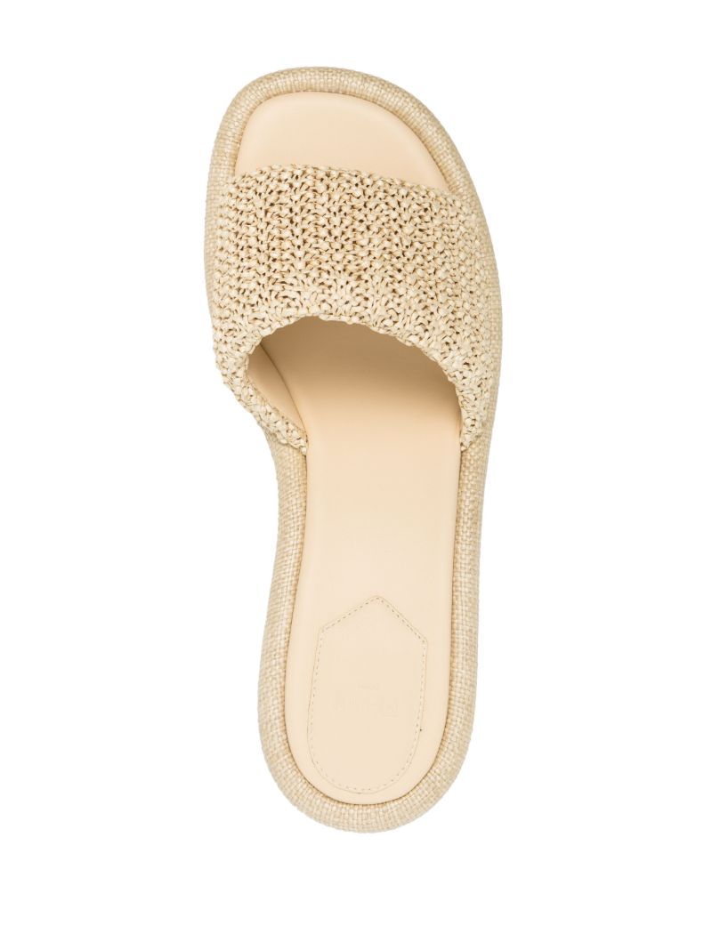 Neutral Baguette 60 Raffia Sandals