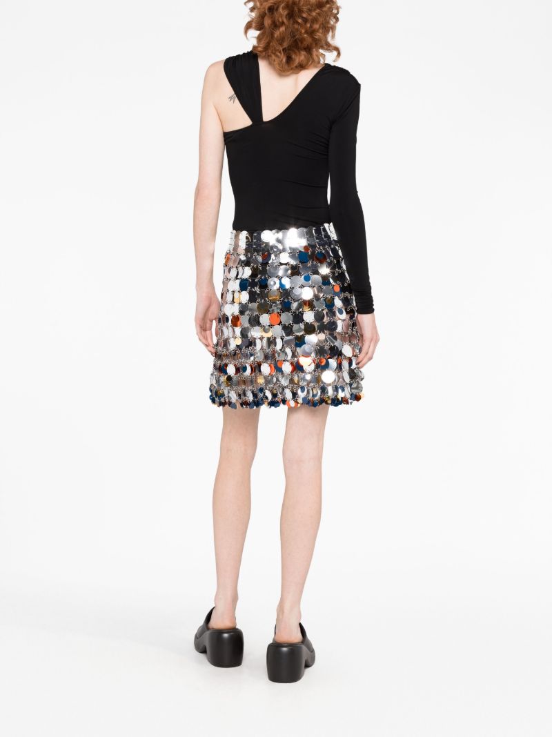 Silver Chain Mail Mini Skirt