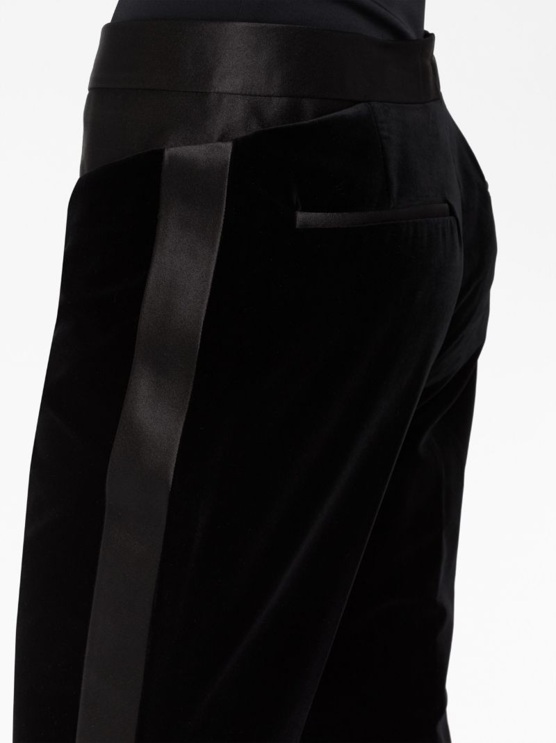 Black High Waist Flared Trousers