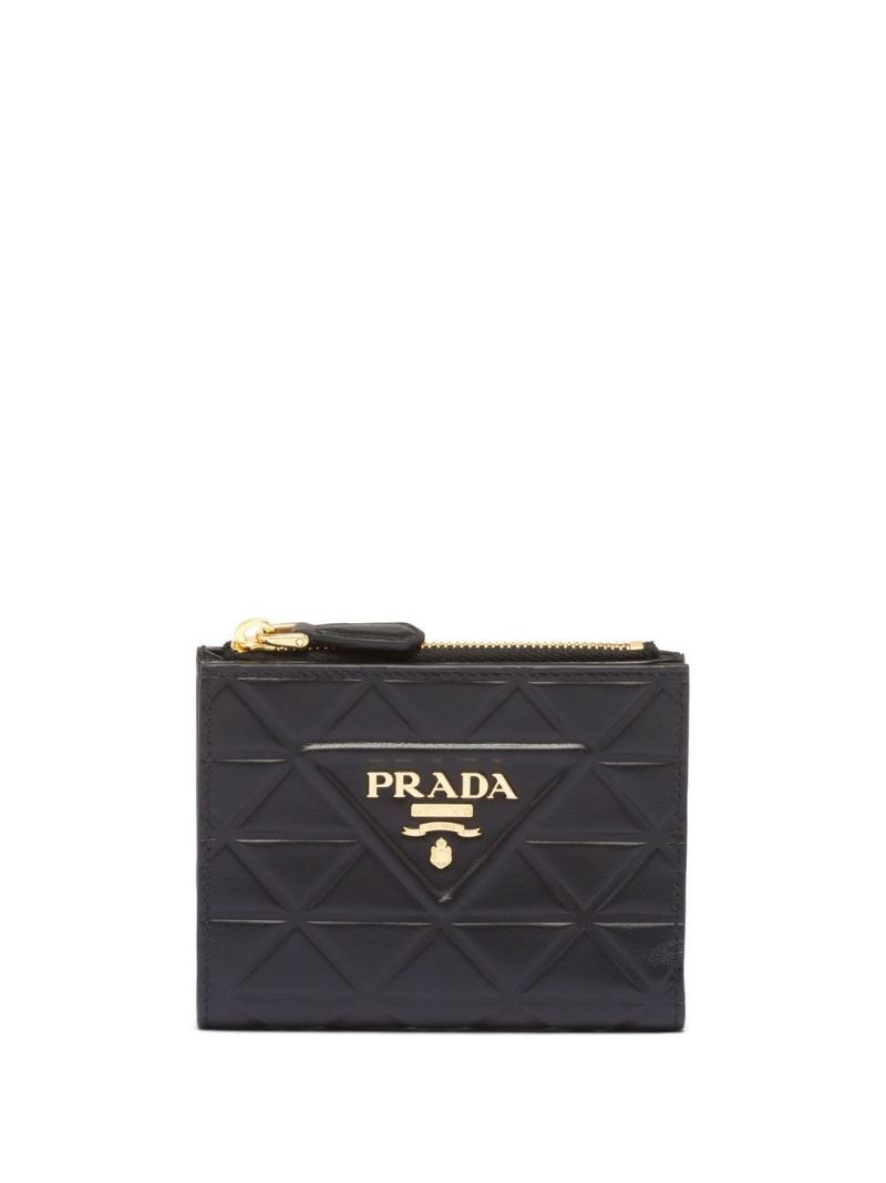 Black Triangle Logo Purse