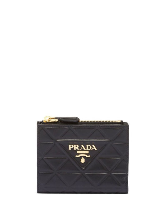 Black Triangle Logo Purse