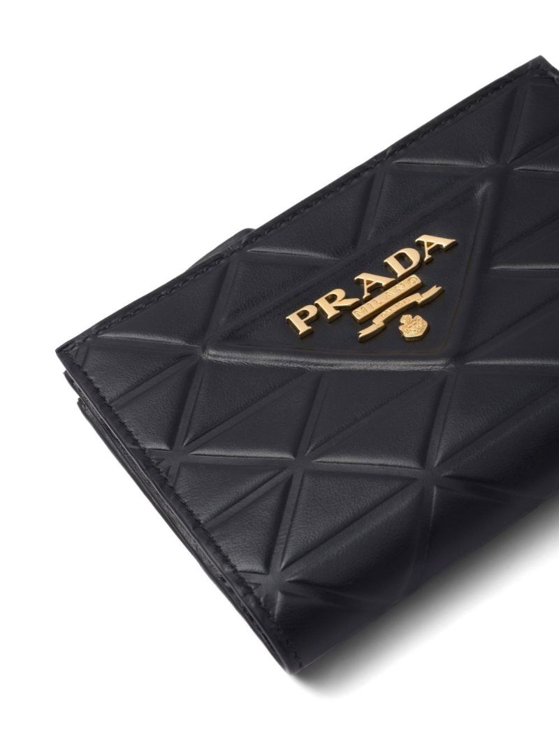Black Triangle Logo Purse