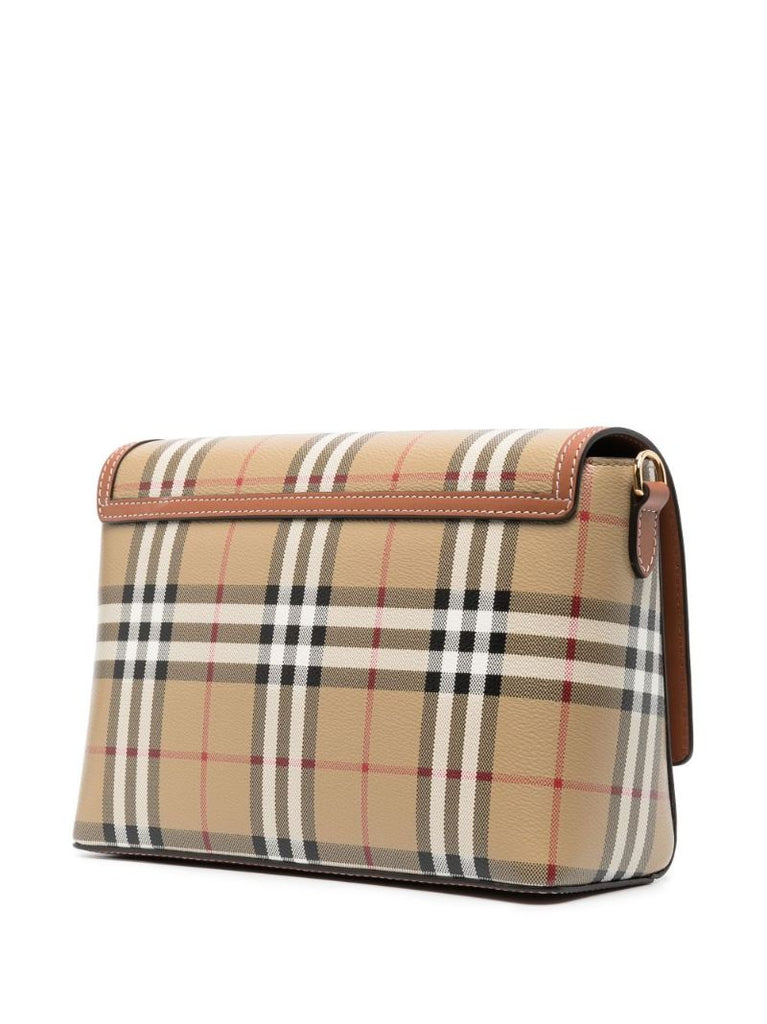 Neutral Note Check Cross Body Bag