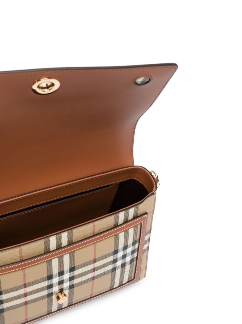 Neutral Note Check Cross Body Bag