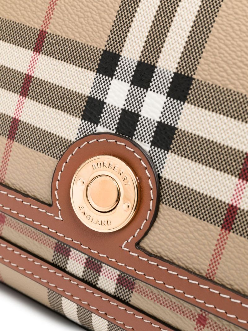 Neutral Note Check Cross Body Bag