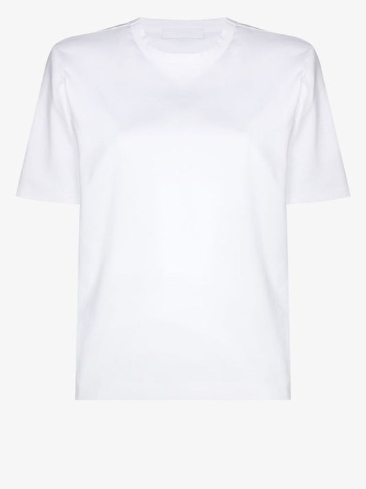 Shoulder-pad Cotton T-shirt