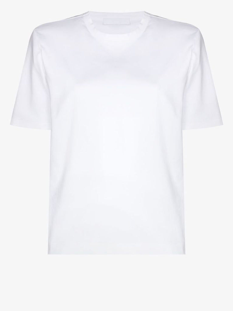 Shoulder-pad Cotton T-shirt