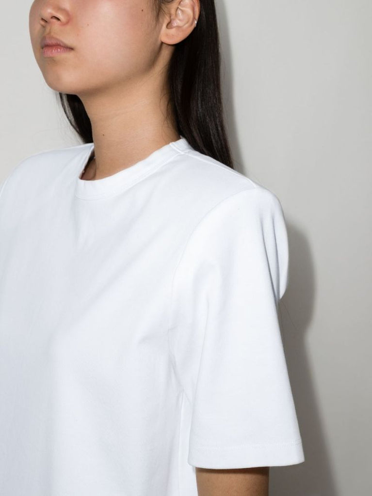 Shoulder-pad Cotton T-shirt