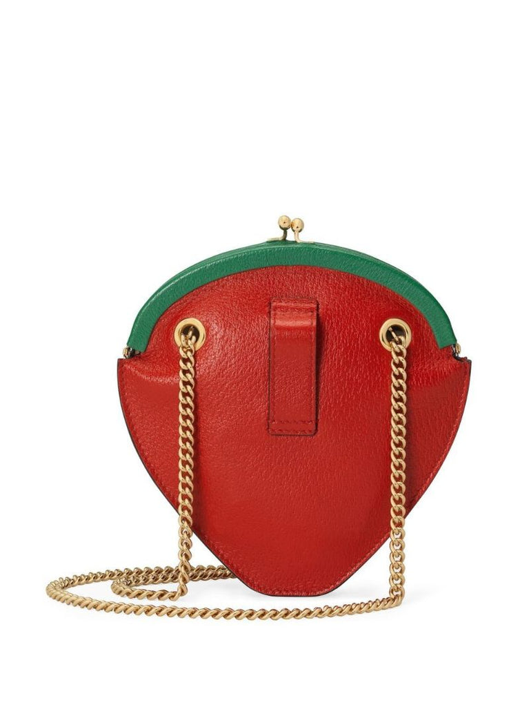 Red Strawberry Leather Mini Bag