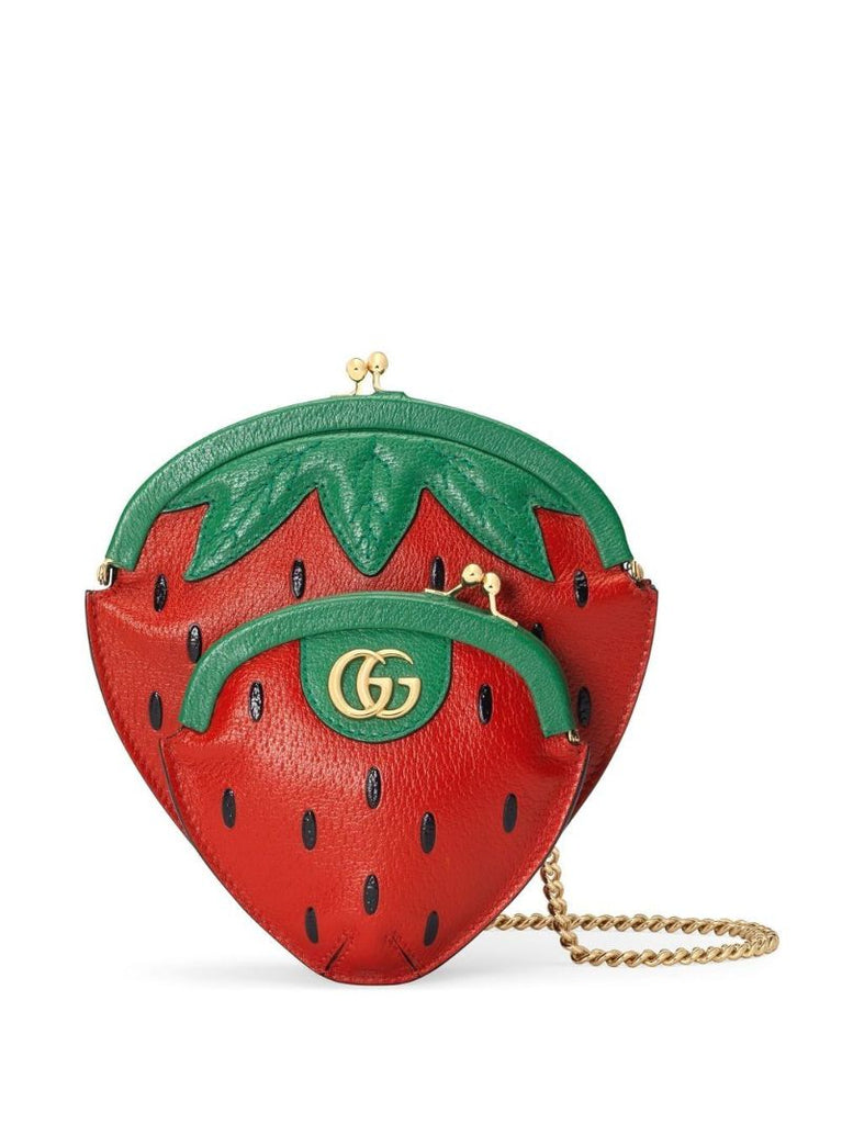 Red Strawberry Leather Mini Bag
