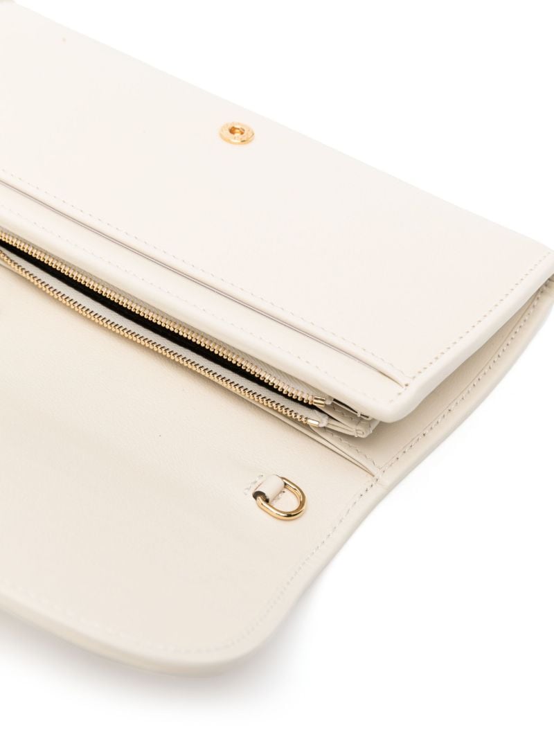 White Blondie Continental Chain Wallet
