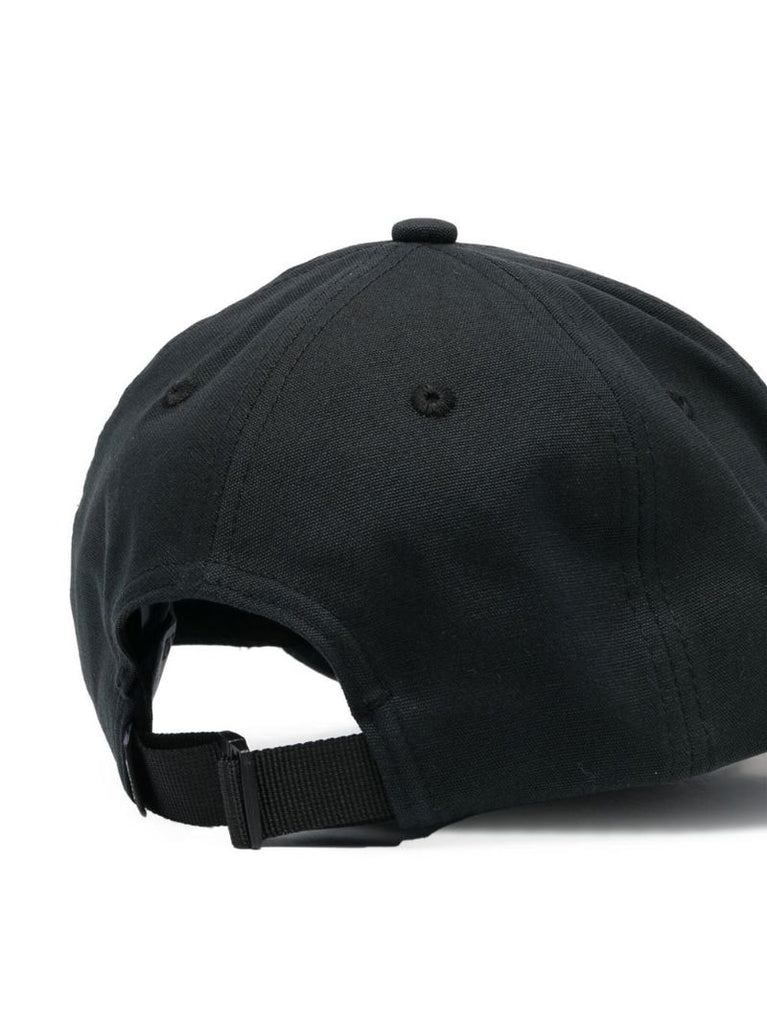 Black Embroidered Logo Baseball Cap