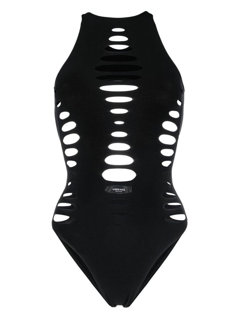 Black Cut-out Detail Swimsuit