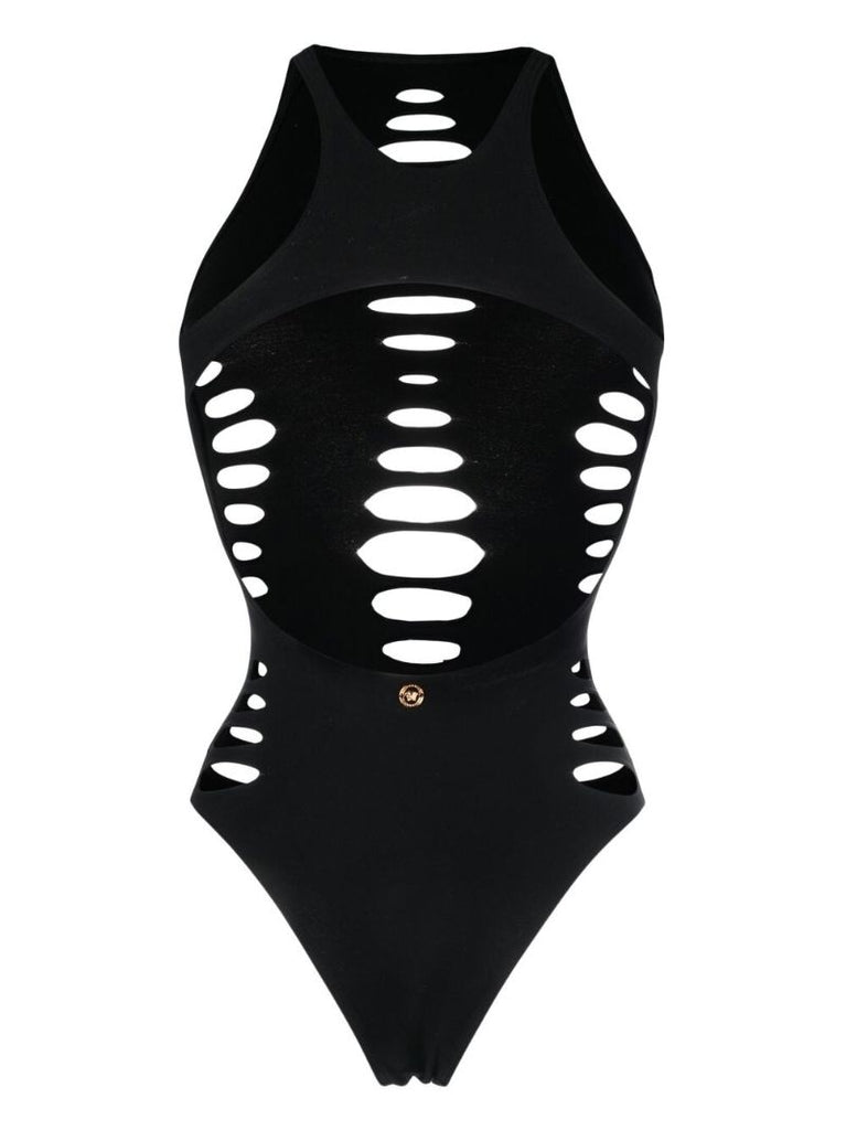 Black Cut-out Detail Swimsuit