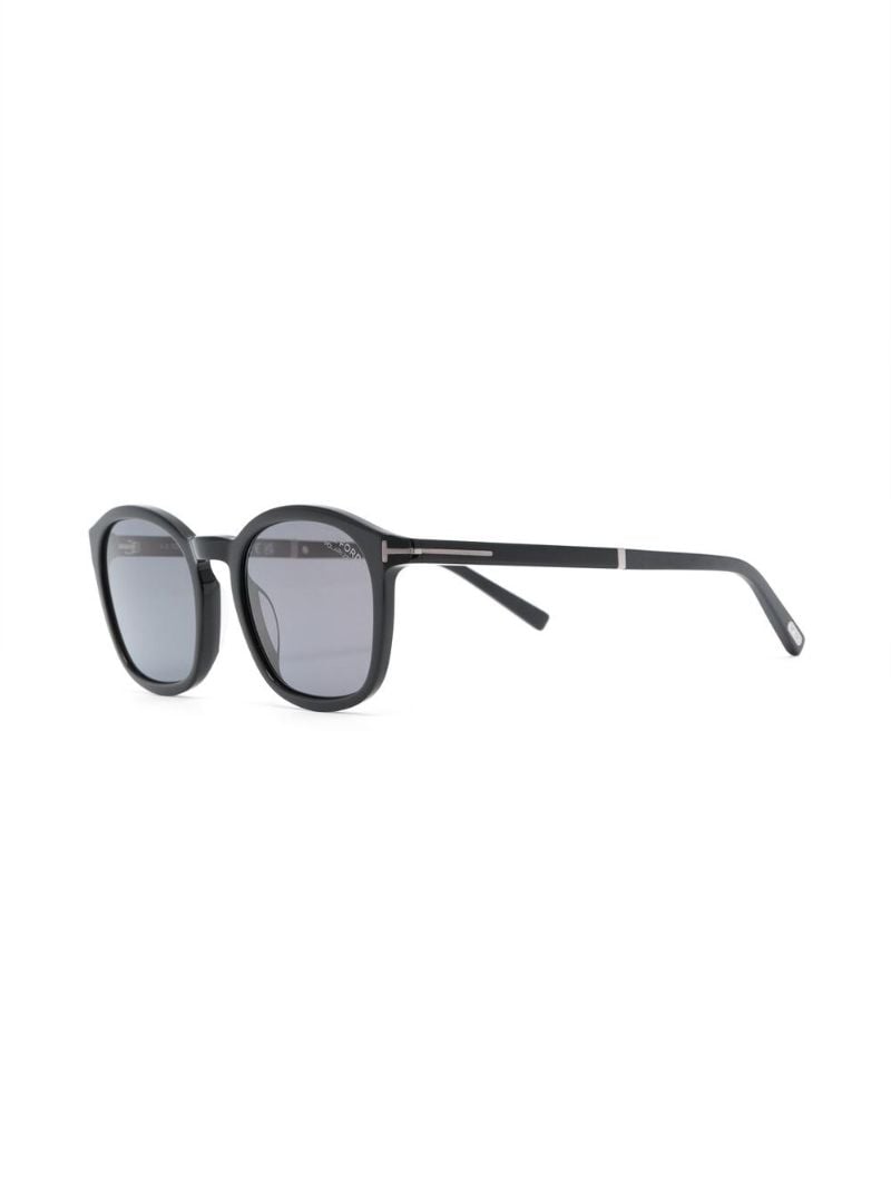 Black Jason Round Frame Sunglasses