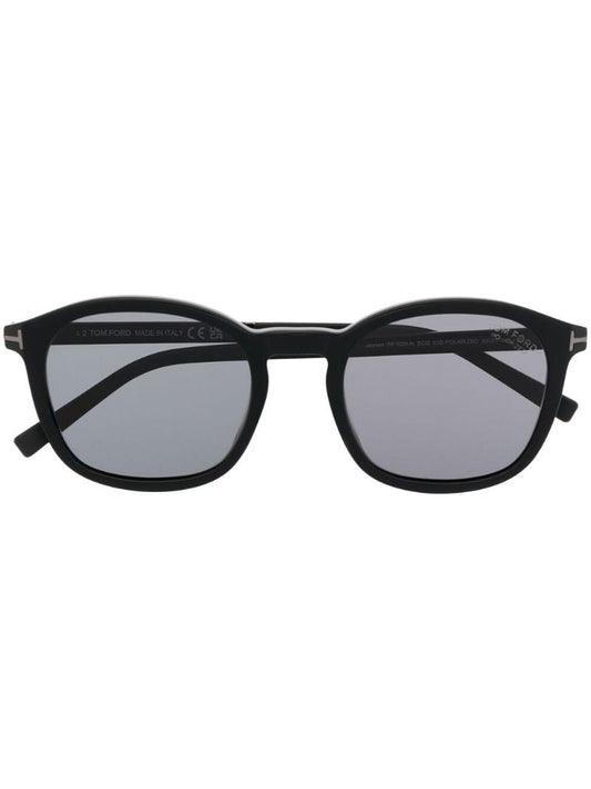 Black Jason Round Frame Sunglasses