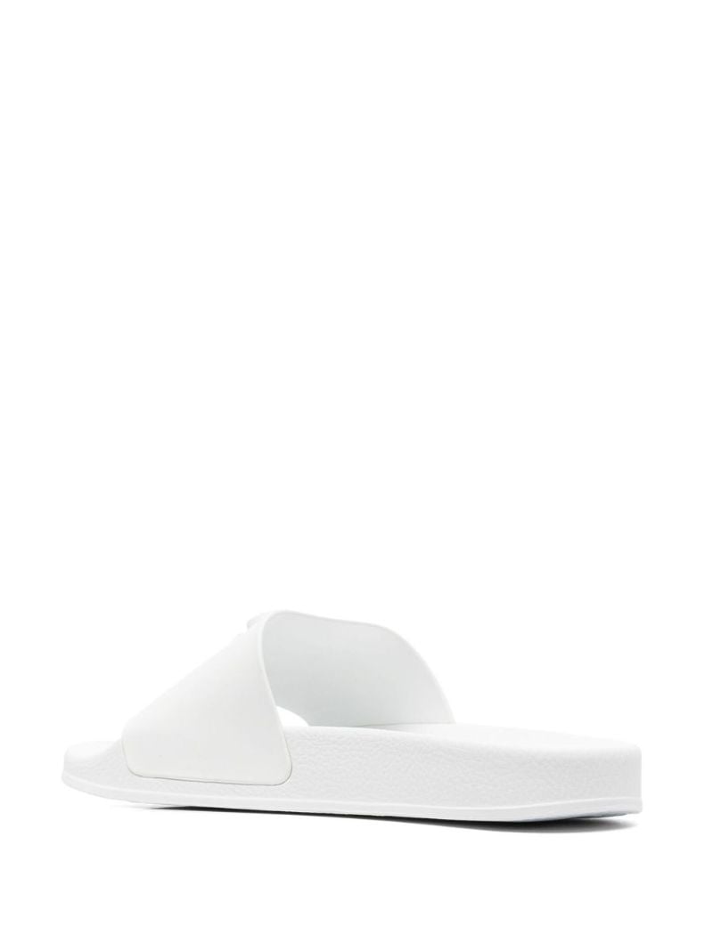 White Teddy Rubber Slides