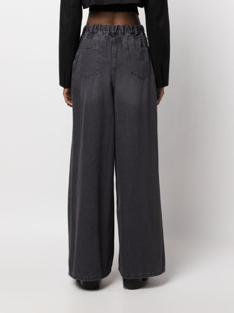 Grey Sasha Wide-leg Jeans