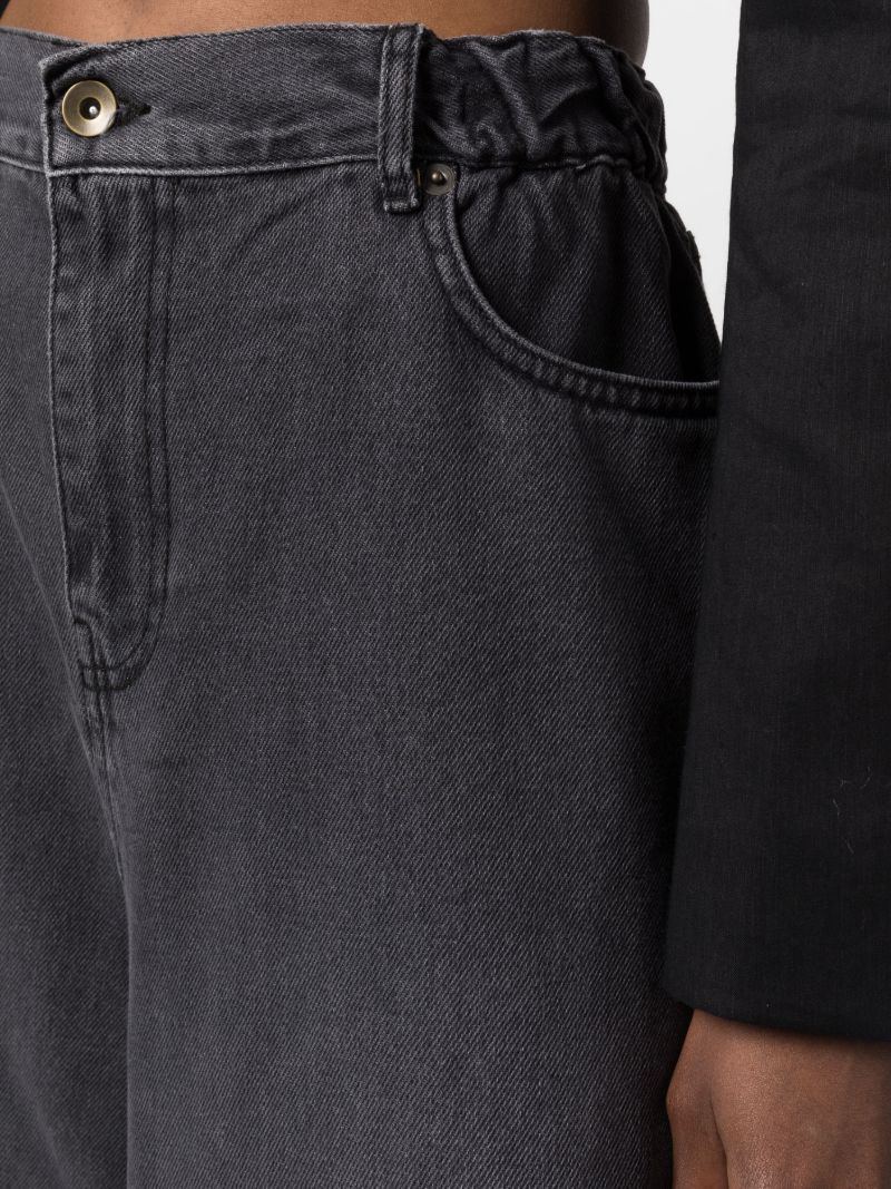 Grey Sasha Wide-leg Jeans